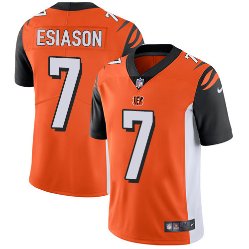 Nike Bengals #7 Boomer Esiason Orange Alternate Youth Stitched NFL Vapor Untouchable Limited Jersey Nike Bengals #7 Boomer Esiason Orange Alternate Youth Stitched NFL Vapor Untouchable Limited Jersey
