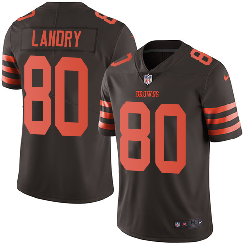 Nike Browns #80 Jarvis Landry Brown Youth Stitched NFL Limited Rush Jersey Nike Browns #80 Jarvis Landry Brown Youth Stitched NFL Limited Rush Jersey