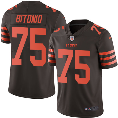 Nike Browns #75 Joel Bitonio Brown Youth Stitched NFL Limited Rush Jersey Nike Browns #75 Joel Bitonio Brown Youth Stitched NFL Limited Rush Jersey