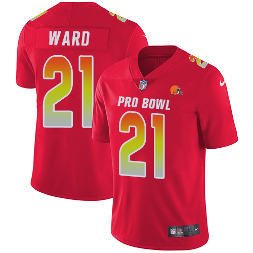 Nike Browns #21 Denzel Ward Red Youth Stitched NFL Limited AFC 2019 Pro Bowl Jersey Nike Browns #21 Denzel Ward Red Youth Stitched NFL Limited AFC 2019 Pro Bowl Jersey