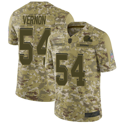 Nike Browns #54 Olivier Vernon Camo Youth Stitched NFL Limited 2018 Salute to Service Jersey Nike Browns #54 Olivier Vernon Camo Youth Stitched NFL Limited 2018 Salute to Service Jersey