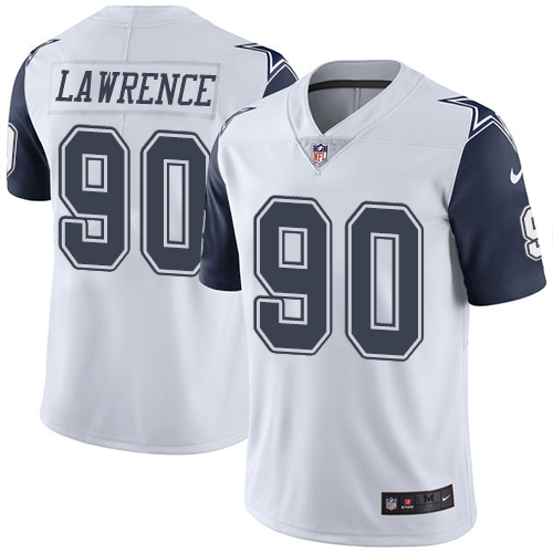 Nike Cowboys #90 Demarcus Lawrence White Youth Stitched NFL Limited Rush Jersey Nike Cowboys #90 Demarcus Lawrence White Youth Stitched NFL Limited Rush Jersey