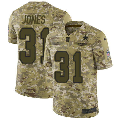 Nike Cowboys #31 Byron Jones Camo Youth Stitched NFL Limited 2018 Salute to Service Jersey Nike Cowboys #31 Byron Jones Camo Youth Stitched NFL Limited 2018 Salute to Service Jersey