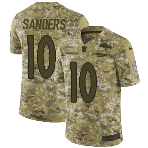 Nike Broncos #10 Emmanuel Sanders Camo Youth Stitched NFL Limited 2018 Salute to Service Jersey Nike Broncos #10 Emmanuel Sanders Camo Youth Stitched NFL Limited 2018 Salute to Service Jersey