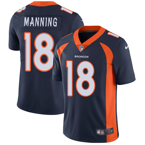 Nike Broncos #18 Peyton Manning Blue Alternate Youth Stitched NFL Vapor Untouchable Limited Jersey Nike Broncos #18 Peyton Manning Blue Alternate Youth Stitched NFL Vapor Untouchable Limited Jersey