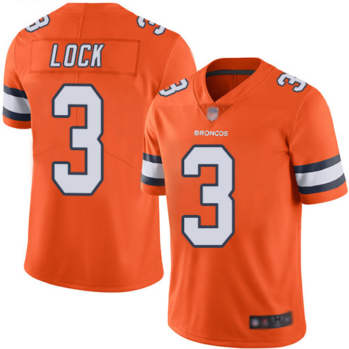 Nike Broncos #3 Drew Lock Orange Youth Stitched NFL Limited Rush Jersey Nike Broncos #3 Drew Lock Orange Youth Stitched NFL Limited Rush Jersey