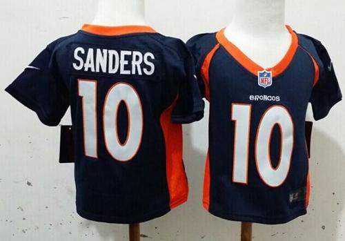 Toddler Nike Broncos #10 Emmanuel Sanders Navy Blue Alternate Stitched NFL Elite Jersey Toddler Nike Broncos #10 Emmanuel Sanders Navy Blue Alternate Stitched NFL Elite Jersey