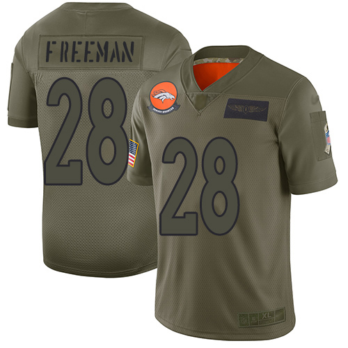 Nike Broncos #28 Royce Freeman Camo Youth Stitched NFL Limited 2019 Salute to Service Jersey Nike Broncos #28 Royce Freeman Camo Youth Stitched NFL Limited 2019 Salute to Service Jersey