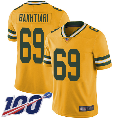 Nike Packers #69 David Bakhtiari Yellow Youth Stitched NFL Limited Rush 100th Season Jersey Nike Packers #69 David Bakhtiari Yellow Youth Stitched NFL Limited Rush 100th Season Jersey