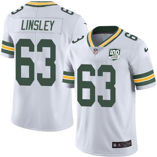 Nike Packers #63 Corey Linsley White Youth 100th Season Stitched NFL Vapor Untouchable Limited Jersey Nike Packers #63 Corey Linsley White Youth 100th Season Stitched NFL Vapor Untouchable Limited Jersey