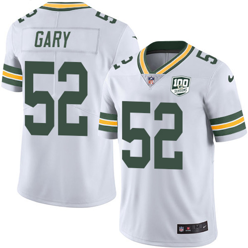 Nike Packers #52 Rashan Gary White Youth 100th Season Stitched NFL Vapor Untouchable Limited Jersey Nike Packers #52 Rashan Gary White Youth 100th Season Stitched NFL Vapor Untouchable Limited Jersey