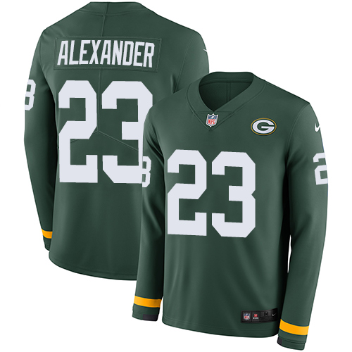 Nike Packers #23 Jaire Alexander Green Team Color Youth Stitched NFL Limited Therma Long Sleeve Jersey Nike Packers #23 Jaire Alexander Green Team Color Youth Stitched NFL Limited Therma Long Sleeve Jersey