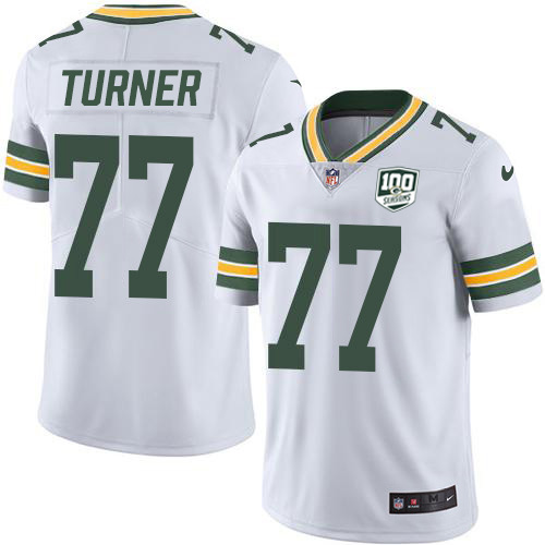 Nike Packers #77 Billy Turner White Youth 100th Season Stitched NFL Vapor Untouchable Limited Jersey Nike Packers #77 Billy Turner White Youth 100th Season Stitched NFL Vapor Untouchable Limited Jersey