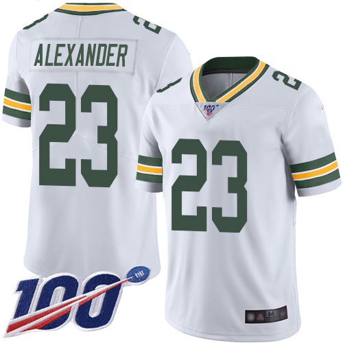 Nike Packers #23 Jaire Alexander White Youth Stitched NFL 100th Season Vapor Limited Jersey Nike Packers #23 Jaire Alexander White Youth Stitched NFL 100th Season Vapor Limited Jersey