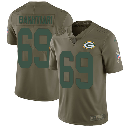 Nike Packers #69 David Bakhtiari Olive Youth Stitched NFL Limited 2017 Salute to Service Jersey Nike Packers #69 David Bakhtiari Olive Youth Stitched NFL Limited 2017 Salute to Service Jersey