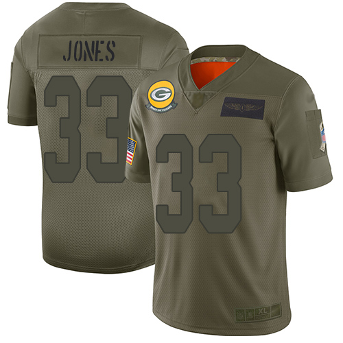 Nike Packers #33 Aaron Jones Camo Youth Stitched NFL Limited 2019 Salute to Service Jersey Nike Packers #33 Aaron Jones Camo Youth Stitched NFL Limited 2019 Salute to Service Jersey