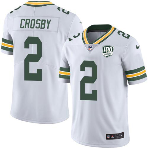 Nike Packers #2 Mason Crosby White Youth 100th Season Stitched NFL Vapor Untouchable Limited Jersey Nike Packers #2 Mason Crosby White Youth 100th Season Stitched NFL Vapor Untouchable Limited Jersey