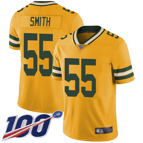 Nike Packers #55 Za'Darius Smith Yellow Youth Stitched NFL Limited Rush 100th Season Jersey Nike Packers #55 Za'Darius Smith Yellow Youth Stitched NFL Limited Rush 100th Season Jersey