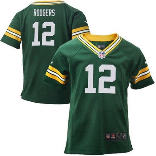 Toddler Nike Packers #12 Aaron Rodgers Green Team Color Stitched NFL Elite Jersey Toddler Nike Packers #12 Aaron Rodgers Green Team Color Stitched NFL Elite Jersey