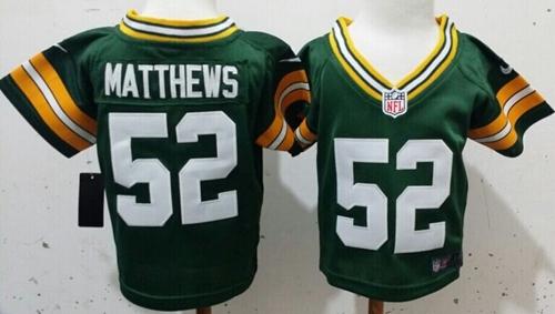 Toddler Nike Packers #52 Clay Matthews Green Team Color Stitched NFL Elite Jersey Toddler Nike Packers #52 Clay Matthews Green Team Color Stitched NFL Elite Jersey