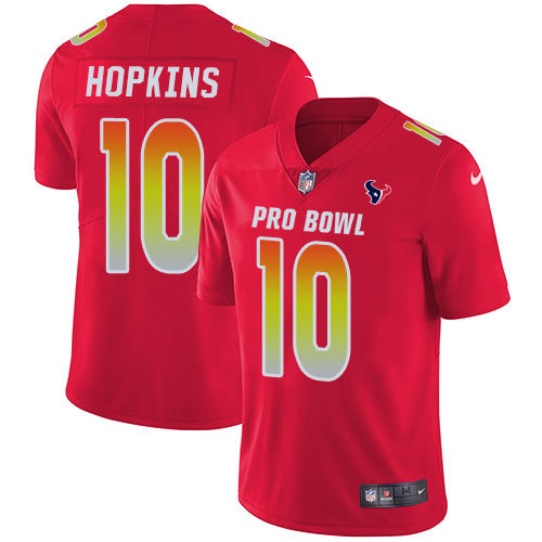 Nike Texans #10 DeAndre Hopkins Red Youth Stitched NFL Limited AFC 2019 Pro Bowl Jersey Nike Texans #10 DeAndre Hopkins Red Youth Stitched NFL Limited AFC 2019 Pro Bowl Jersey