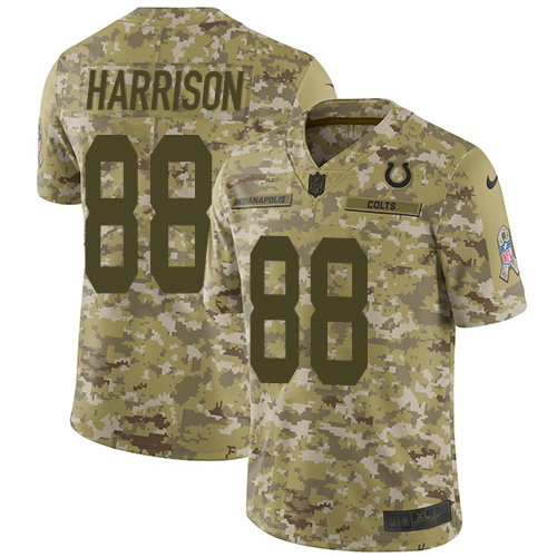 Nike Colts #88 Marvin Harrison Camo Youth Stitched NFL Limited 2018 Salute to Service Jersey Nike Colts #88 Marvin Harrison Camo Youth Stitched NFL Limited 2018 Salute to Service Jersey