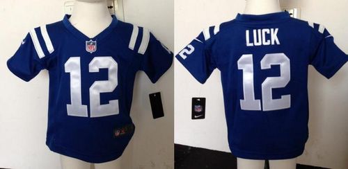 Toddler Nike Colts #12 Andrew Luck Royal Blue Team Color Stitched NFL Elite Jersey Toddler Nike Colts #12 Andrew Luck Royal Blue Team Color Stitched NFL Elite Jersey
