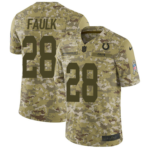 Nike Colts #28 Marshall Faulk Camo Youth Stitched NFL Limited 2018 Salute to Service Jersey Nike Colts #28 Marshall Faulk Camo Youth Stitched NFL Limited 2018 Salute to Service Jersey