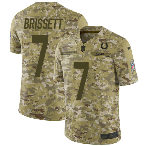 Nike Colts #7 Jacoby Brissett Camo Youth Stitched NFL Limited 2018 Salute to Service Jersey Nike Colts #7 Jacoby Brissett Camo Youth Stitched NFL Limited 2018 Salute to Service Jersey