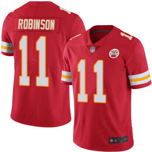 Nike Chiefs #11 Demarcus Robinson Red Team Color Youth Stitched NFL Vapor Untouchable Limited Jersey Nike Chiefs #11 Demarcus Robinson Red Team Color Youth Stitched NFL Vapor Untouchable Limited Jersey