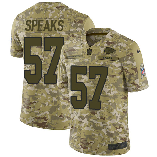 Nike Chiefs #57 Breeland Speaks Camo Youth Stitched NFL Limited 2018 Salute to Service Jersey Nike Chiefs #57 Breeland Speaks Camo Youth Stitched NFL Limited 2018 Salute to Service Jersey