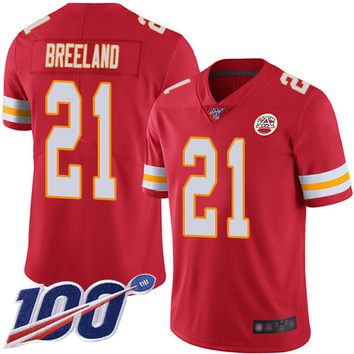 Nike Chiefs #21 Bashaud Breeland Red Team Color Youth Stitched NFL 100th Season Vapor Limited Jersey Nike Chiefs #21 Bashaud Breeland Red Team Color Youth Stitched NFL 100th Season Vapor Limited Jersey