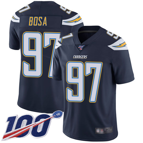 Nike Chargers #97 Joey Bosa Navy Blue Team Color Youth Stitched NFL 100th Season Vapor Limited Jersey Nike Chargers #97 Joey Bosa Navy Blue Team Color Youth Stitched NFL 100th Season Vapor Limited Jersey