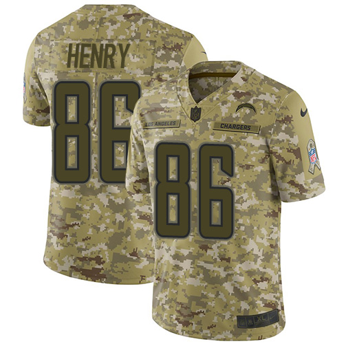 Nike Chargers #86 Hunter Henry Camo Youth Stitched NFL Limited 2018 Salute to Service Jersey Nike Chargers #86 Hunter Henry Camo Youth Stitched NFL Limited 2018 Salute to Service Jersey
