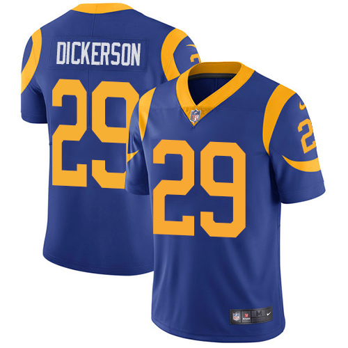 Nike Rams #29 Eric Dickerson Royal Blue Alternate Youth Stitched NFL Vapor Untouchable Limited Jersey Nike Rams #29 Eric Dickerson Royal Blue Alternate Youth Stitched NFL Vapor Untouchable Limited Jersey