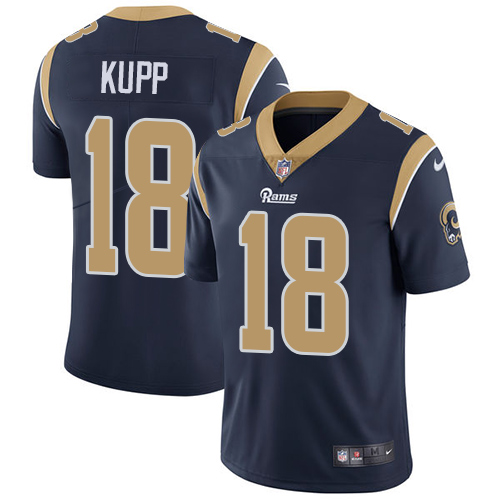 Nike Rams #18 Cooper Kupp Navy Blue Team Color Youth Stitched NFL Vapor Untouchable Limited Jersey Nike Rams #18 Cooper Kupp Navy Blue Team Color Youth Stitched NFL Vapor Untouchable Limited Jersey