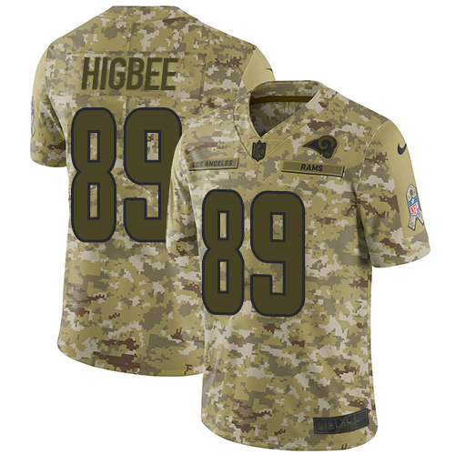 Nike Rams #89 Tyler Higbee Camo Youth Stitched NFL Limited 2018 Salute to Service Jersey Nike Rams #89 Tyler Higbee Camo Youth Stitched NFL Limited 2018 Salute to Service Jersey