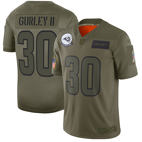 Nike Rams #30 Todd Gurley II Camo Youth Stitched NFL Limited 2019 Salute to Service Jersey Nike Rams #30 Todd Gurley II Camo Youth Stitched NFL Limited 2019 Salute to Service Jersey
