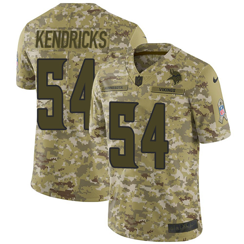 Nike Vikings #54 Eric Kendricks Camo Youth Stitched NFL Limited 2018 Salute to Service Jersey Nike Vikings #54 Eric Kendricks Camo Youth Stitched NFL Limited 2018 Salute to Service Jersey