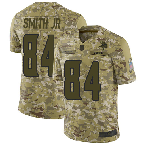 Nike Vikings #84 Irv Smith Jr. Camo Youth Stitched NFL Limited 2018 Salute to Service Jersey Nike Vikings #84 Irv Smith Jr. Camo Youth Stitched NFL Limited 2018 Salute to Service Jersey