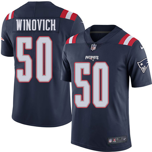 Nike Patriots #50 Chase Winovich Navy Blue Youth Stitched NFL Limited Rush Jersey Nike Patriots #50 Chase Winovich Navy Blue Youth Stitched NFL Limited Rush Jersey