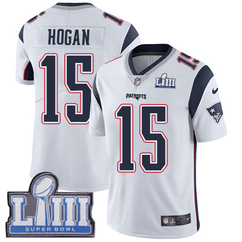 Nike Patriots #15 Chris Hogan White Super Bowl LIII Bound Youth Stitched NFL Vapor Untouchable Limited Jersey Nike Patriots #15 Chris Hogan White Super Bowl LIII Bound Youth Stitched NFL Vapor Untouchable Limited Jersey