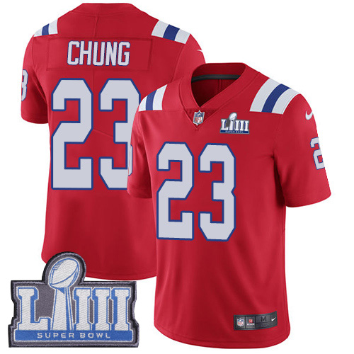 Nike Patriots #23 Patrick Chung Red Alternate Super Bowl LIII Bound Youth Stitched NFL Vapor Untouchable Limited Jersey Nike Patriots #23 Patrick Chung Red Alternate Super Bowl LIII Bound Youth Stitched NFL Vapor Untouchable Limited Jersey