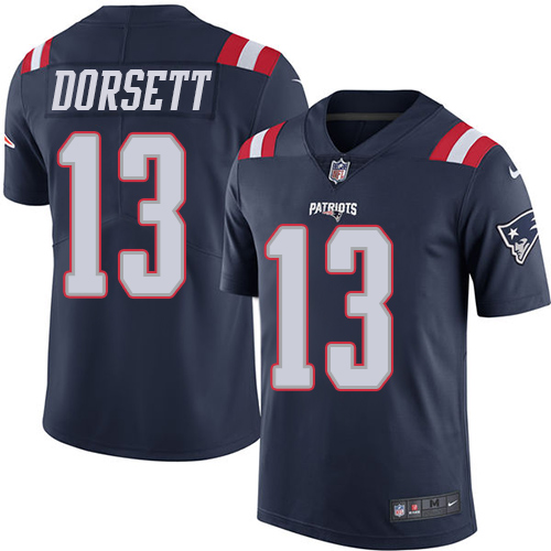 Nike Patriots #13 Phillip Dorsett Navy Blue Youth Stitched NFL Limited Rush Jersey Nike Patriots #13 Phillip Dorsett Navy Blue Youth Stitched NFL Limited Rush Jersey