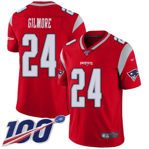 Nike Patriots #24 Stephon Gilmore Red Youth Stitched NFL Limited Inverted Legend 100th Season Jersey Nike Patriots #24 Stephon Gilmore Red Youth Stitched NFL Limited Inverted Legend 100th Season Jersey