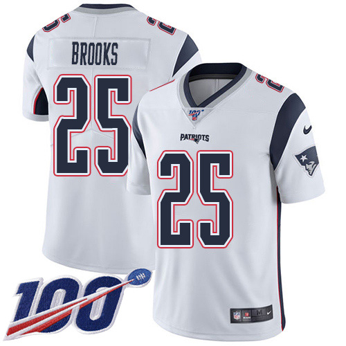 Nike Patriots #25 Terrence Brooks White Youth Stitched NFL 100th Season Vapor Untouchable Limited Jersey Nike Patriots #25 Terrence Brooks White Youth Stitched NFL 100th Season Vapor Untouchable Limited Jersey