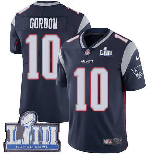 Nike Patriots #10 Josh Gordon Navy Blue Team Color Super Bowl LIII Bound Youth Stitched NFL Vapor Untouchable Limited Jersey Nike Patriots #10 Josh Gordon Navy Blue Team Color Super Bowl LIII Bound Youth Stitched NFL Vapor Untouchable Limited Jersey