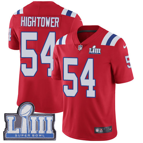 Nike Patriots #54 Dont'a Hightower Red Alternate Super Bowl LIII Bound Youth Stitched NFL Vapor Untouchable Limited Jersey Nike Patriots #54 Dont'a Hightower Red Alternate Super Bowl LIII Bound Youth Stitched NFL Vapor Untouchable Limited Jersey