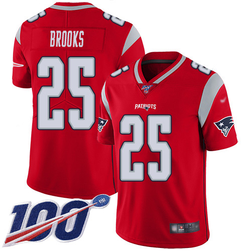 Nike Patriots #25 Terrence Brooks Red Youth Stitched NFL Limited Inverted Legend 100th Season Jersey Nike Patriots #25 Terrence Brooks Red Youth Stitched NFL Limited Inverted Legend 100th Season Jersey