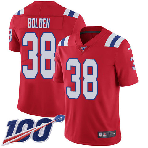Nike Patriots #38 Brandon Bolden Red Alternate Youth Stitched NFL 100th Season Vapor Untouchable Limited Jersey Nike Patriots #38 Brandon Bolden Red Alternate Youth Stitched NFL 100th Season Vapor Untouchable Limited Jersey